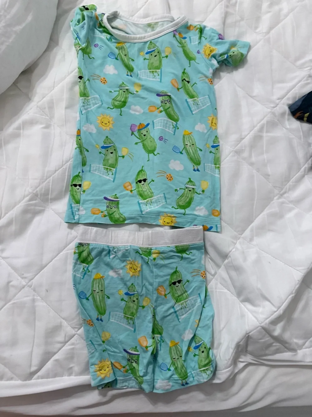 Little Sleepies Pickle Party short set 2T